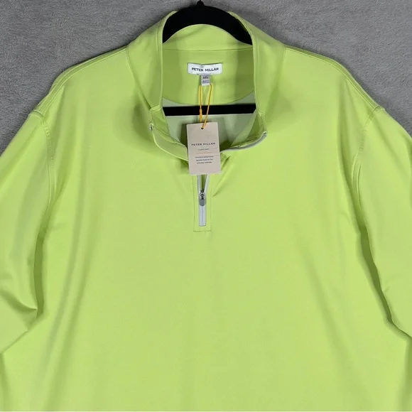 Peter Millar Crown Sport Perth Performance 1/4 Zip Men's 2XL Spritzer Golf NWT